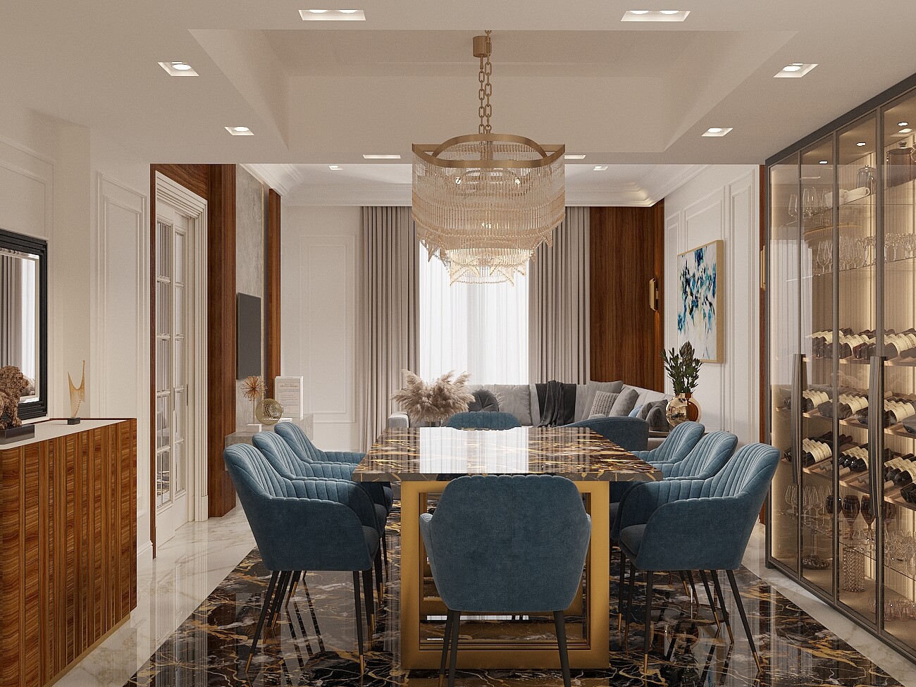 Living Room & Dining Room